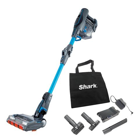 <strong>Shark</strong> Stratos Cordless Stick Vacuum Cleaner with Anti Hair Wrap Plus, Clean Sense IQ & Anti-Odour Technology, 60 Mins Run-Time, Removable Battery, 2 Attachments, Charcoal/Rose Gold IZ400UK. . Shark duoclean